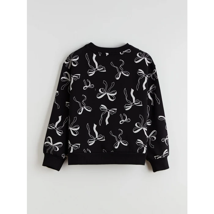 LCW Kids Bej Bisiklet Yaka Kız Çocuk Sweatshirt 2li