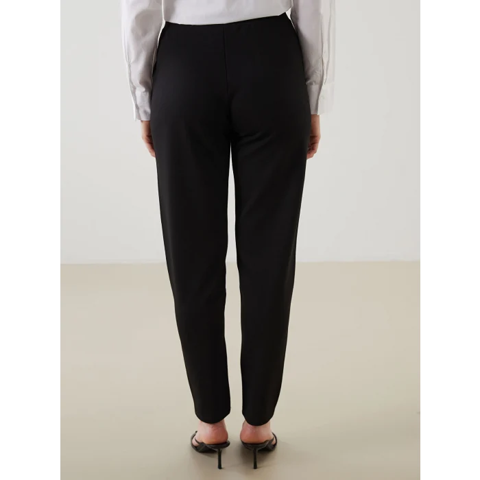 LCW Grace Siyah Beli Lastikli Havuç Kesim Kadın Pantolon