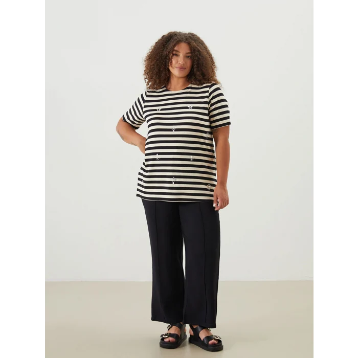 LCWAIKIKI Classic Siyah Beli Lastikli Kadın Pantolon