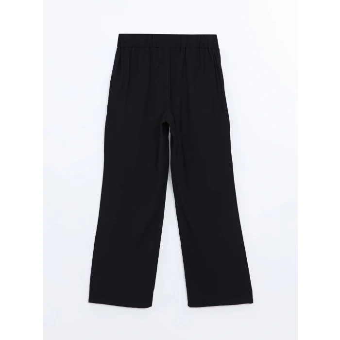 LCWAIKIKI Classic Siyah Beli Lastikli Kadın Pantolon