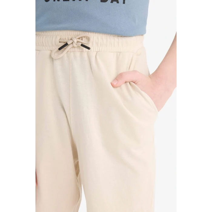 Defacto E4690 İndigo Erkek Çocuk 2li Takım Baskılı Kısa Kollu Tişört Şort