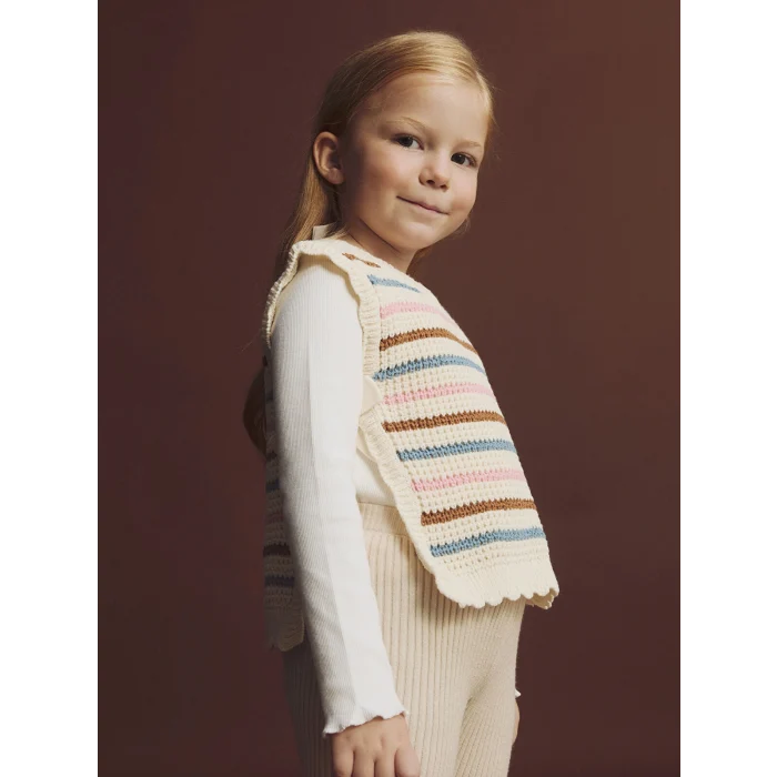 LCW Kids Karışık Bisiklet Yaka Kız Çocuk Triko Süveter