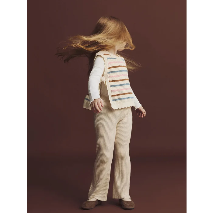 LCW Kids Karışık Bisiklet Yaka Kız Çocuk Triko Süveter