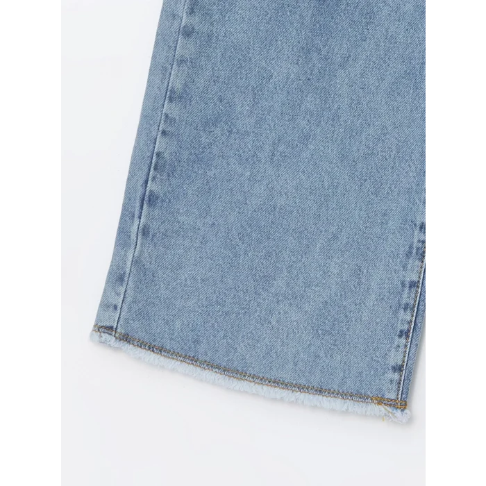 LCW Kids Mavi Wideleg Kız Çocuk Jean Pantolon