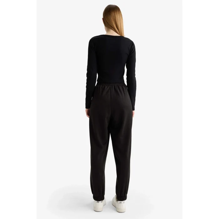 Defacto X5391 Siyah Beli Lastikli Jogger Eşofman Altı