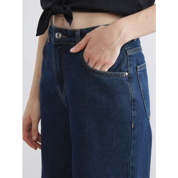 XSIDE Mavi Wideleg Kadın Jean Pantolon