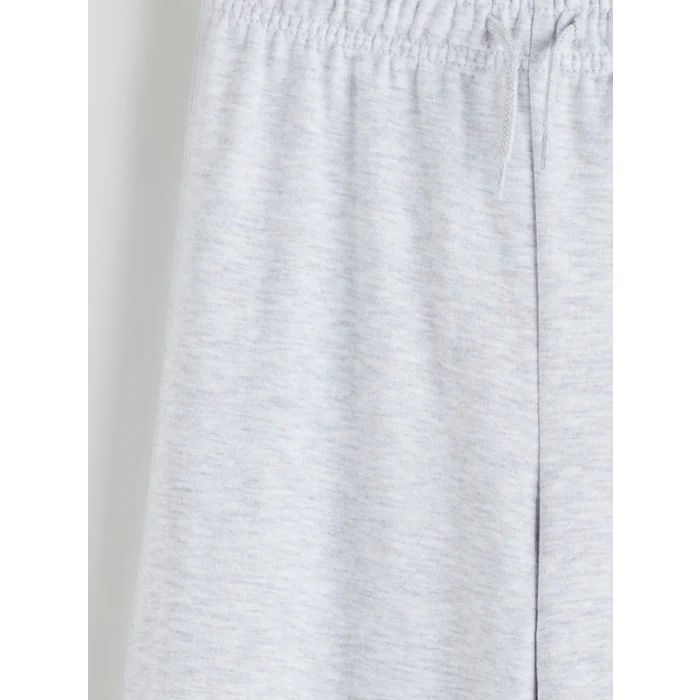 LCW Kids Gri Beli Lastikli Kız Çocuk Eşofman Altı