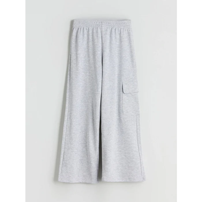 LCW Kids Gri Gömlek Yaka Kız Çocuk Eşofman Takım