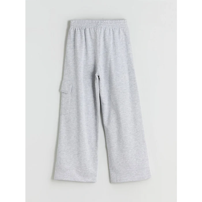 LCW Kids Gri Gömlek Yaka Kız Çocuk Eşofman Takım