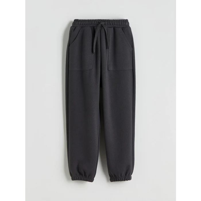 LCW Kids Antrasit Beli Lastikli Basic Erkek Çocuk Eşofman Altı