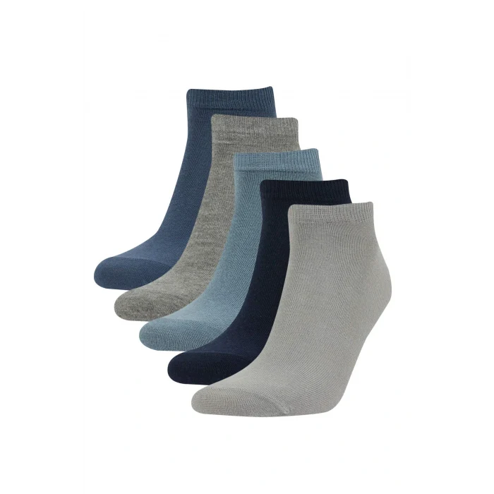 Defacto J6444 Lacivert Erkek 5li Pamuklu Patik Çorap