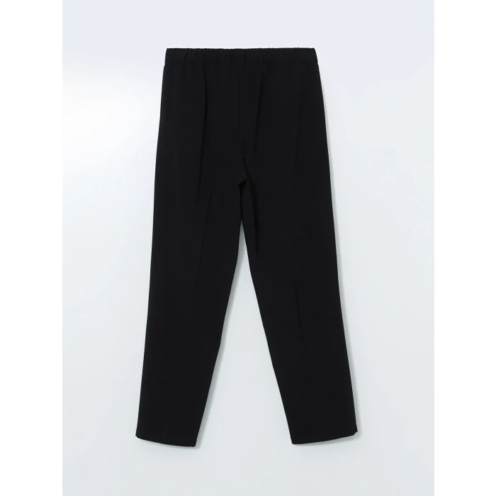 LCW Grace Siyah Büyük Beden Beli Lastikli Kadın Pantolon