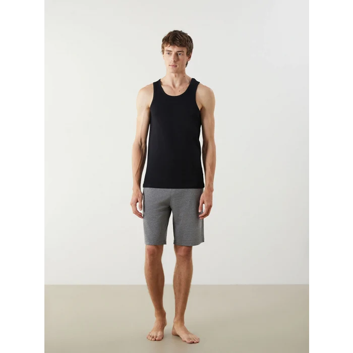 LC WAIKIKI Siyah U Yaka Penye Erkek Atlet 2li