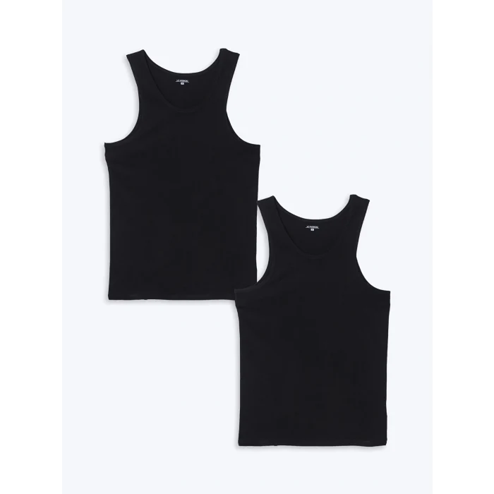 LC WAIKIKI Siyah U Yaka Penye Erkek Atlet 2li