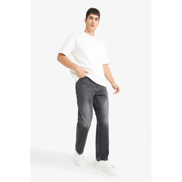 Defacto G2621AXNM36 DENIM Baggy Fit Normal Bel Geniş Paça Jean Pantolon