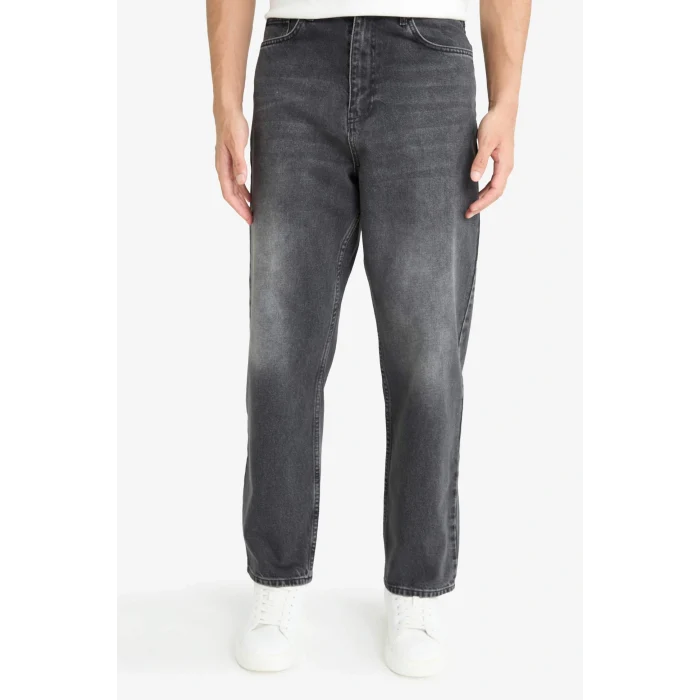 Defacto G2621AXNM36 DENIM Baggy Fit Normal Bel Geniş Paça Jean Pantolon