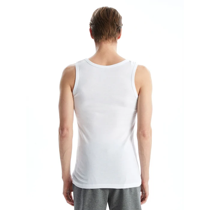 LC WAIKIKI Beyaz U Yaka Penye Erkek Atlet 2li