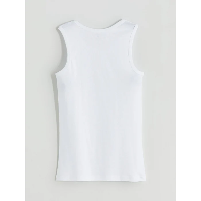 LC WAIKIKI Beyaz U Yaka Penye Erkek Atlet 2li