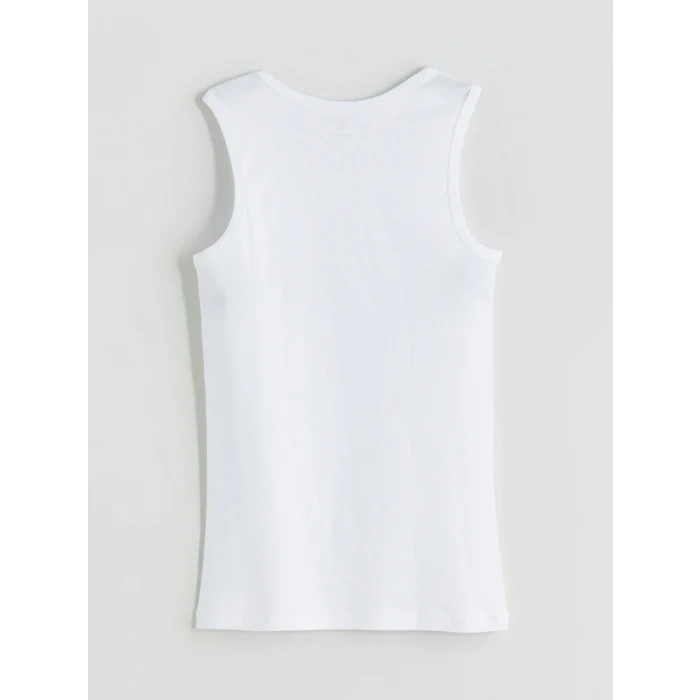 LC WAIKIKI Beyaz U Yaka Penye Erkek Atlet 2li