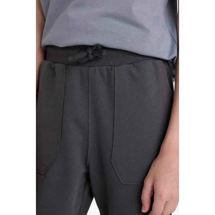 Defacto F3806A8AR15 Antrasit Erkek Çocuk Beli Lastikli Eşofman Altı