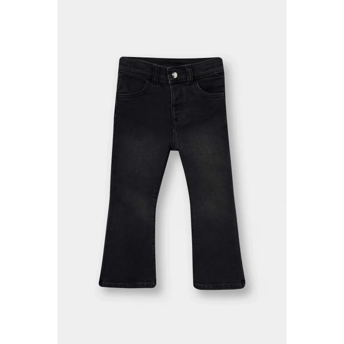 Defacto F0486A5NM36 DENIM Kız Bebek Flare Fit Jean Pantolon