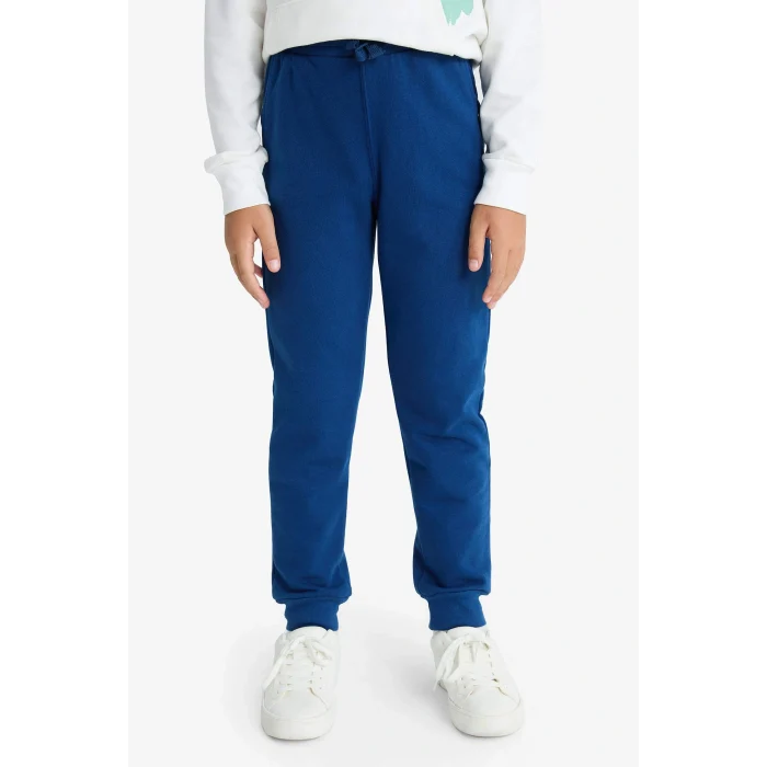 Defacto F2595A8WT32 Beyaz Erkek Çocuk 2li Takım Baskılı Kapüşonlu Sweatshirt Eşofman Altı