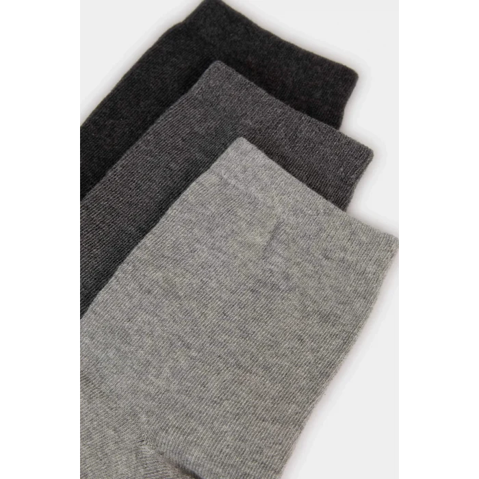 Defacto F5315AXKR1 Çok Renkli Erkek 3lü Pamuklu Soket Çorap