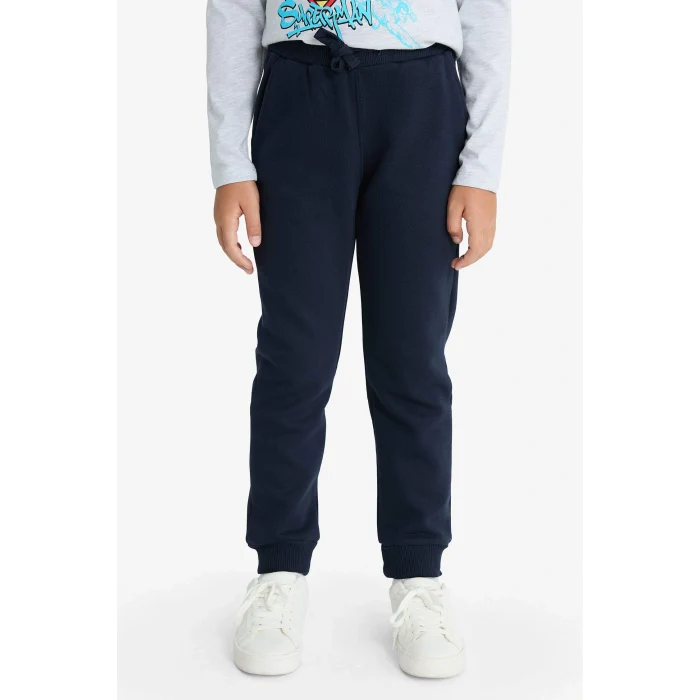 Defacto W0773A6NV253 Lacivert Erkek Çocuk Beli Lastikli Kalın Eşofman Altı