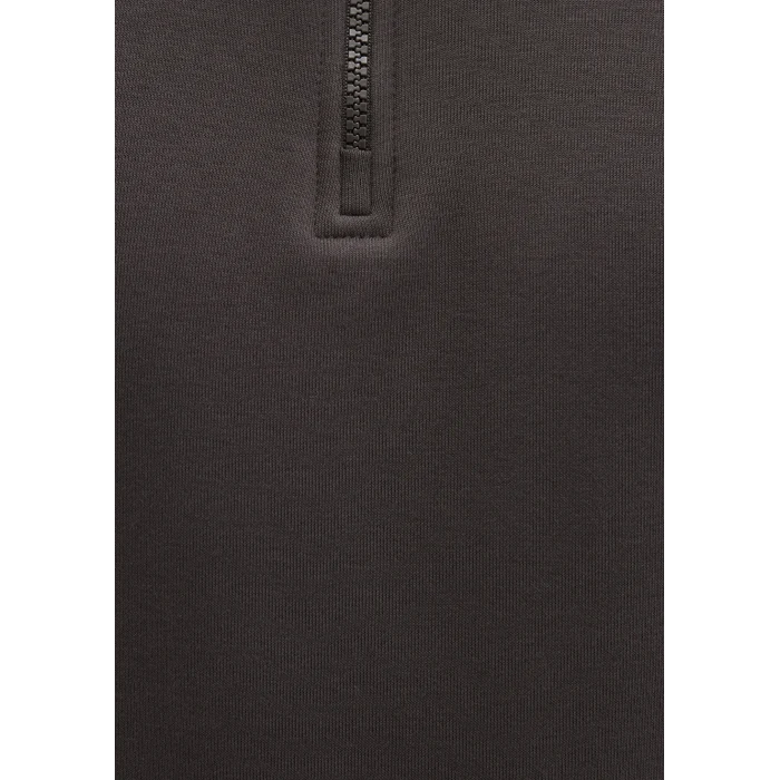 Mavi 0S10278-70219 Yarı Fermuarlı Kahverengi Basic Sweatshirt