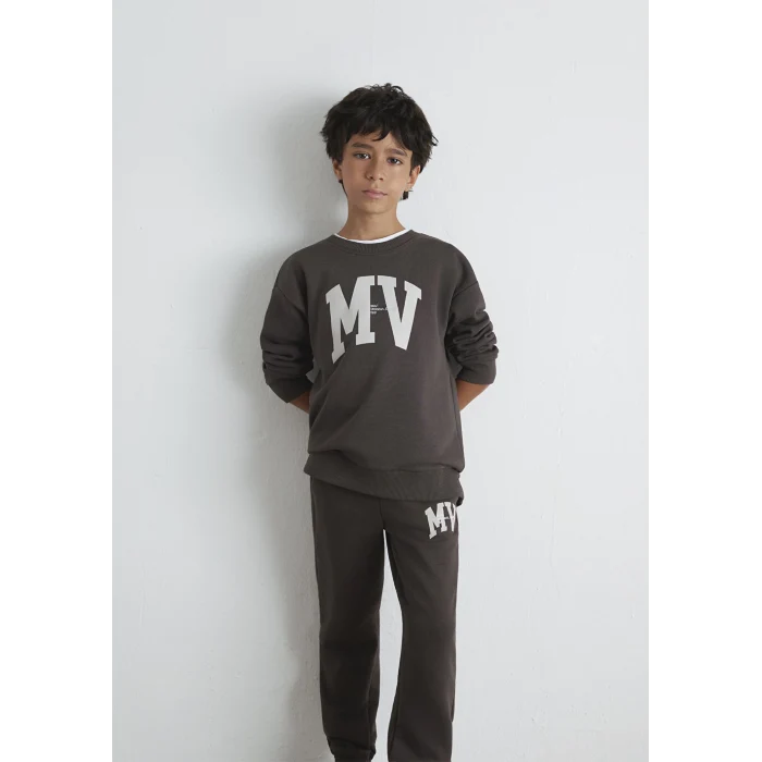 Mavi 6S10054-71593 MV Baskılı Kahverengi Sweatshirt