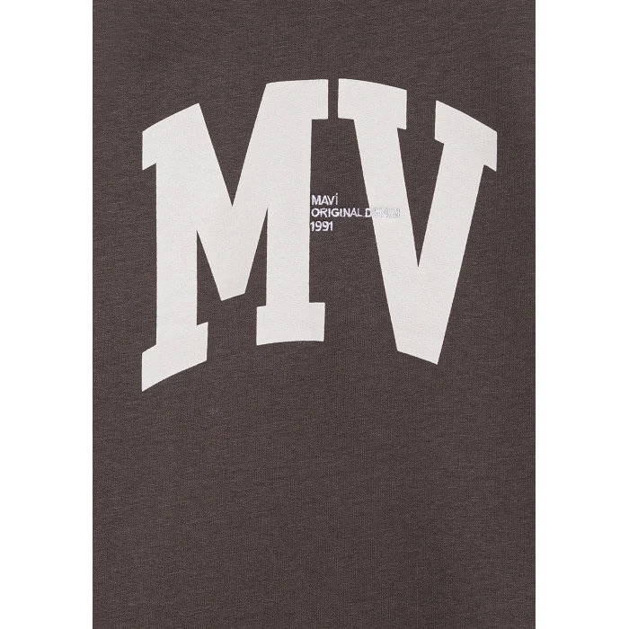 Mavi 6S10054-71593 MV Baskılı Kahverengi Sweatshirt