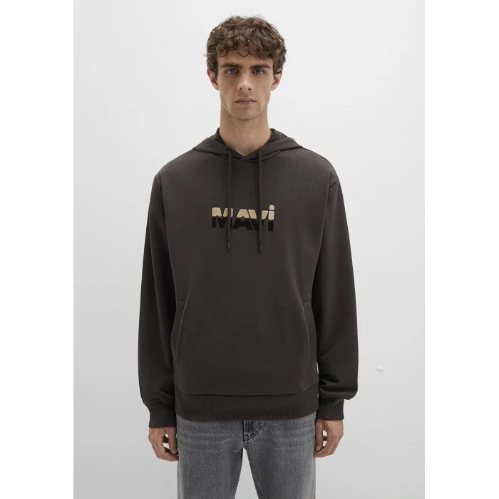 Mavi 0S10395-70219 Mavi Logo Baskılı Kahverengi Sweatshirt