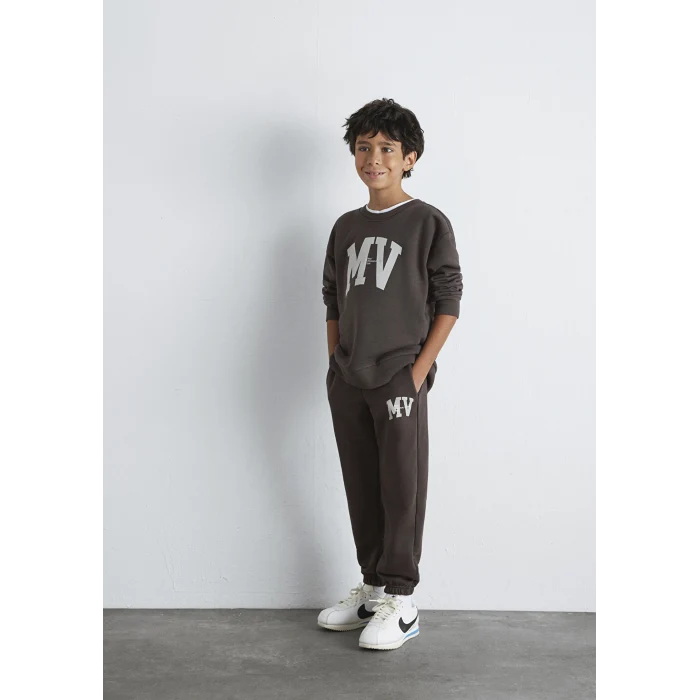 Mavi 6010010-71593 MV Baskılı Kahverengi Eşofman Altı