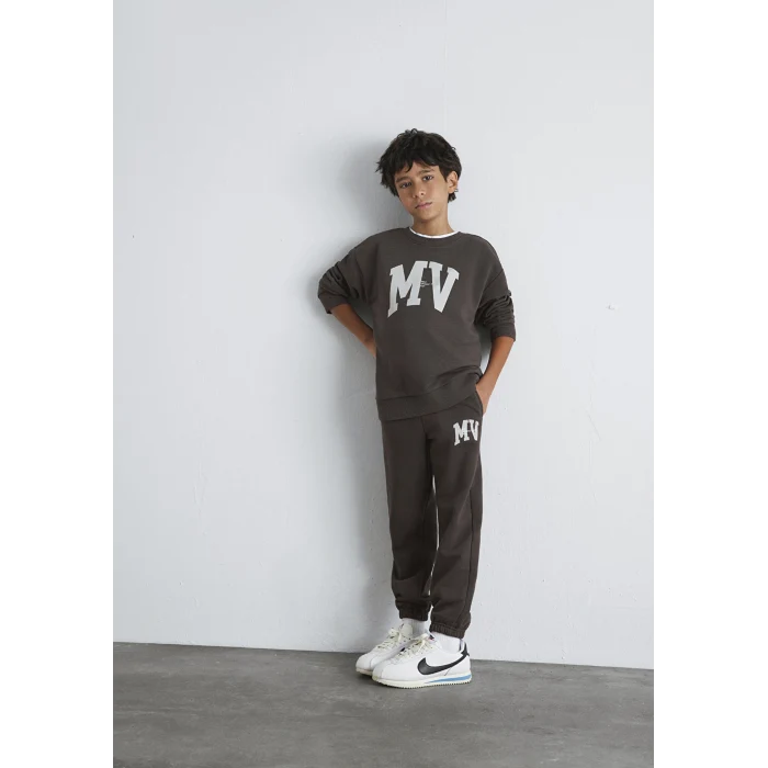 Mavi 6010010-71593 MV Baskılı Kahverengi Eşofman Altı