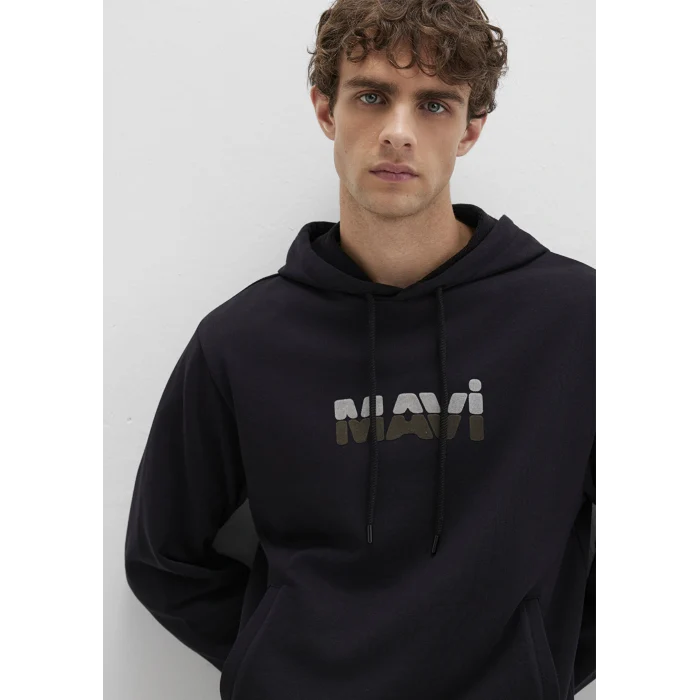 Mavi 0S10395-900 Mavi Logo Siyah Sweatshirt