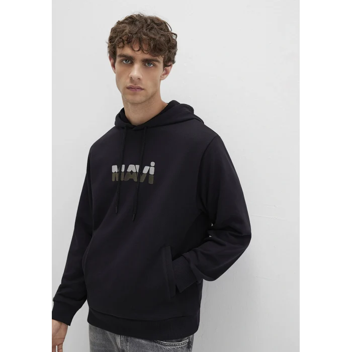 Mavi 0S10395-900 Mavi Logo Siyah Sweatshirt