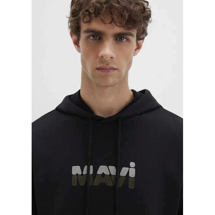 Mavi 0S10395-900 Mavi Logo Siyah Sweatshirt