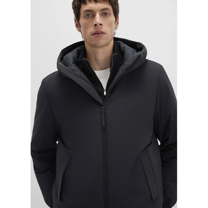 Mavi 0110617-71379 Kapüşonlu Siyah Mont