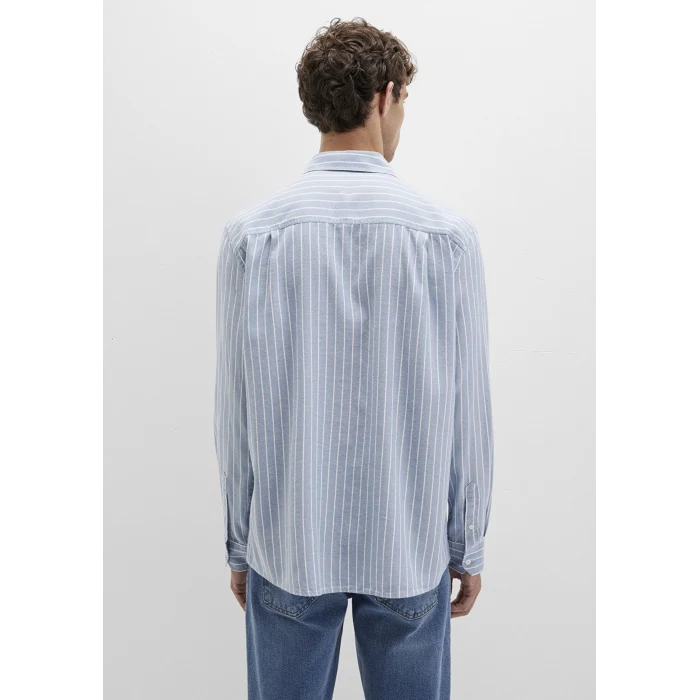 Mavi 0211709-90932 Çizgili Mavi Gömlek