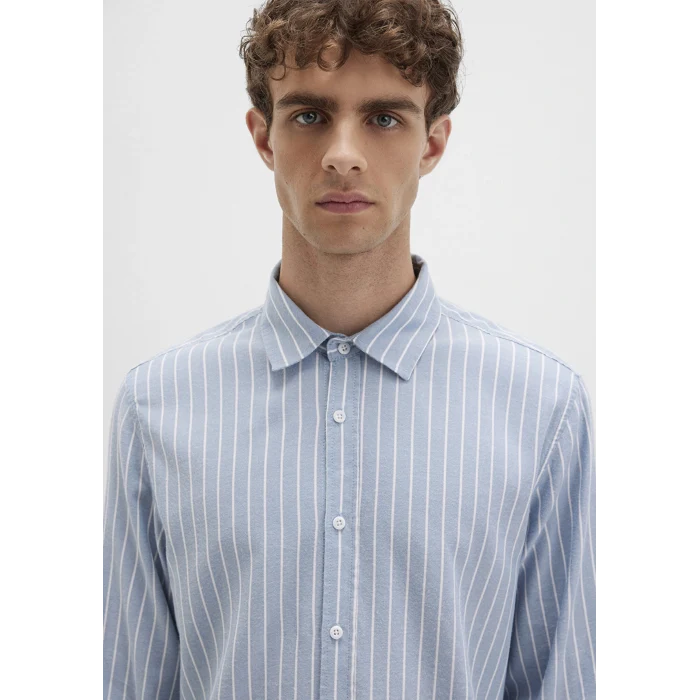Mavi 0211709-90932 Çizgili Mavi Gömlek