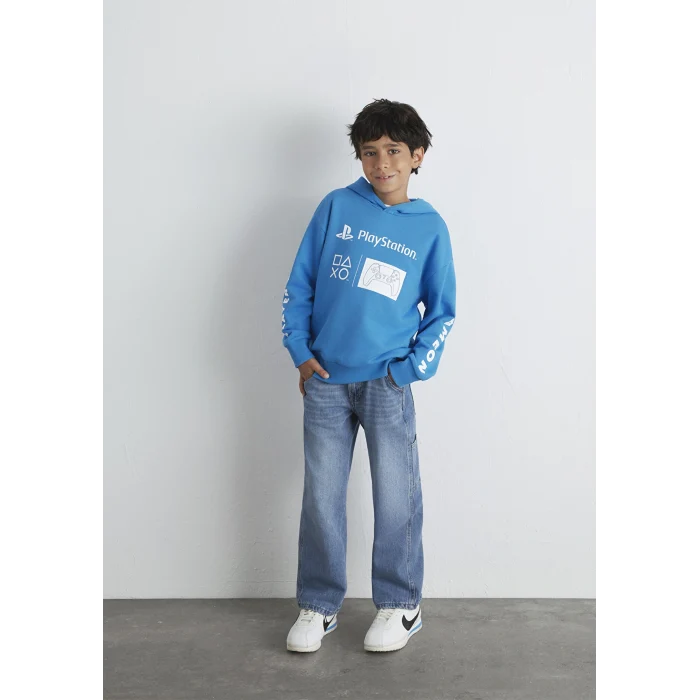 Mavi 6S10131-70772 PlayStation Baskılı Kapüşonlu Mavi Sweatshirt​