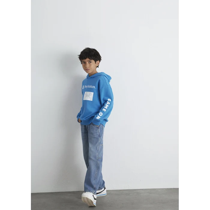 Mavi 6S10131-70772 PlayStation Baskılı Kapüşonlu Mavi Sweatshirt​