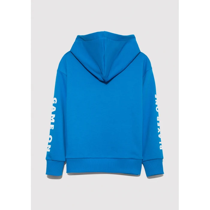 Mavi 6S10131-70772 PlayStation Baskılı Kapüşonlu Mavi Sweatshirt​
