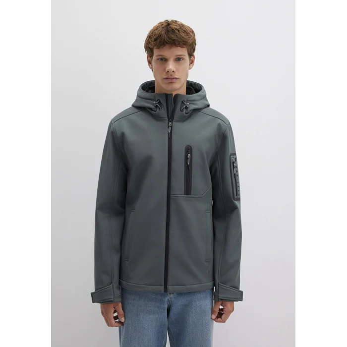 Mavi 0110264-71598 Kapüşonlu Yeşil Scuba Ceket