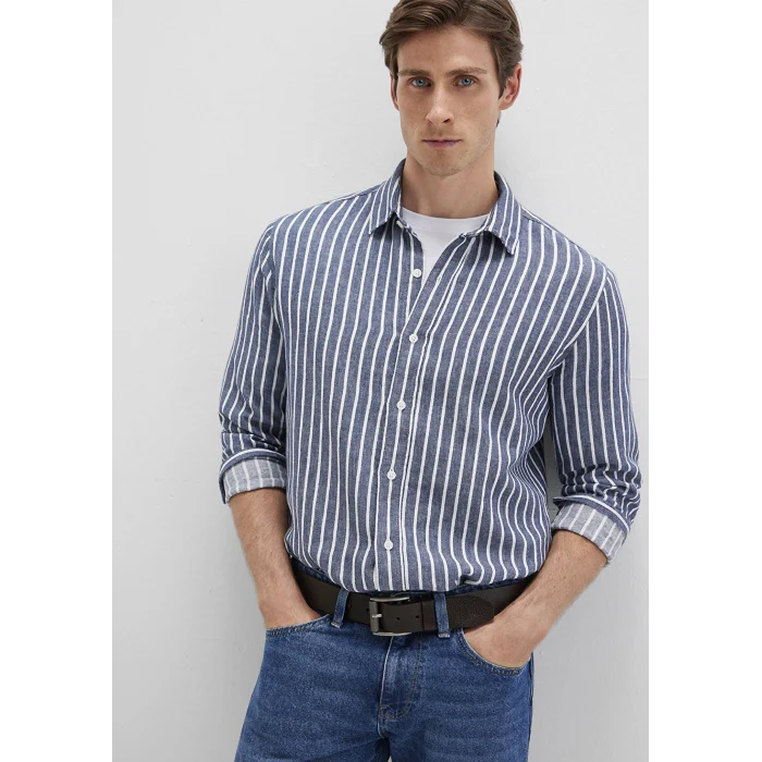 Mavi 0211698-90917 Çizgili Renkli Gömlek
