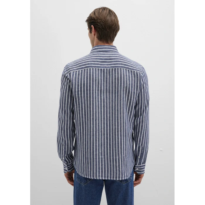 Mavi 0211698-90917 Çizgili Renkli Gömlek