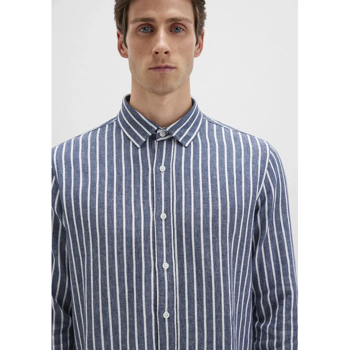 Mavi 0211698-90917 Çizgili Renkli Gömlek