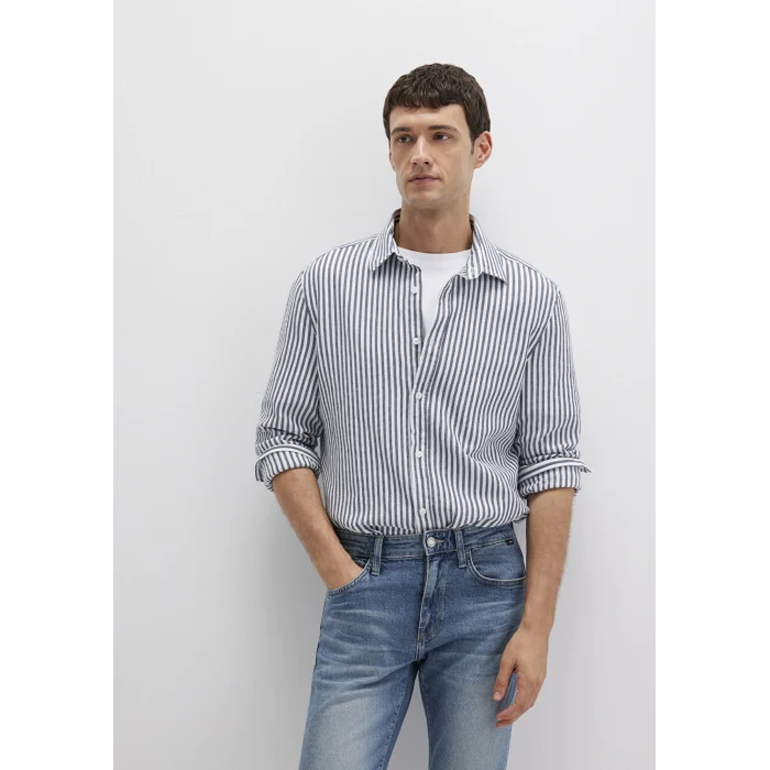 Mavi 0211692-90911 Çizgili Lacivert Gömlek