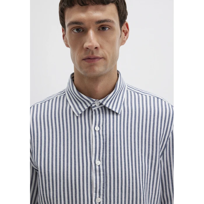 Mavi 0211692-90911 Çizgili Lacivert Gömlek