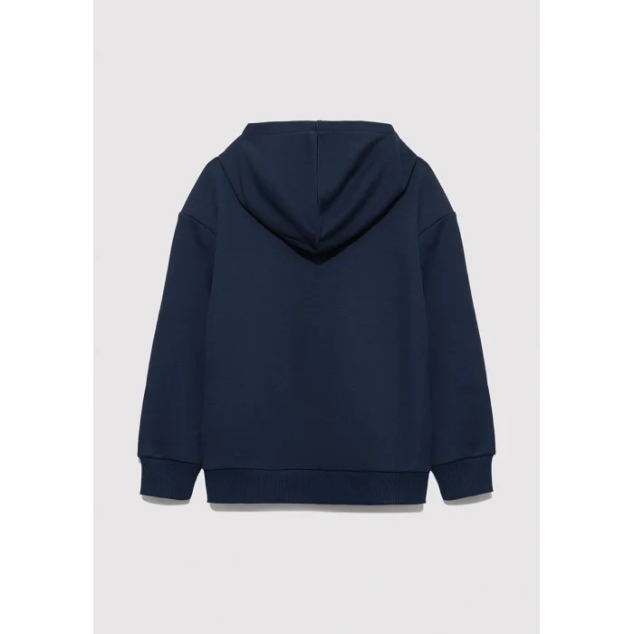 Mavi 6S10141-82318 Mavi Jeans Basklı Kapüşonlu Lacivert Sweatshirt